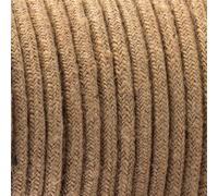 DC VOLTAGE 3 Core Round Hemp Fabric Electrical Wire Cable 3m Braided Flex | 9.84ft Hemp Braided Fabric Cable, 3-Core Electrical Wire for Pendant Lights, Chandeliers, Lamps and DIY Wiring.