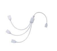 DC VOLTAGE 8mm 2 Pin LED Strip Light Connector with Pigtail (2pcs), 3528 Flexible LED Connector Solderless Clamp On Pigtail Adapter for 8mm Wide SMD 3528 2835 Single Color LED Tape (3 Way Splitter)