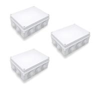 DC VOLTAGE ABS Plastic Waterproof IP65 Junction Box Universal Weatherproof Surface Mounted Electrical Project Enclosure(7.87x6.1x3.14 inch)