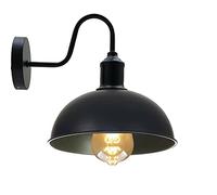 DC VOLTAGE Black Gooseneck Wall Sconce E27 Industrial Barn Light Vintage