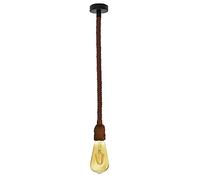 DC VOLTAGE Ceiling Pendant Light Fitting, 100cm Brown E27 Pendant for Ceiling, Pre-Wired with Cord Grip, Indoor Lighting Fixture,