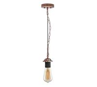 DC VOLTAGE Copper Ceiling Canopy Plate with Chain and Wire Holder Modern Industrial Pendant Light Fixture Adjustable E27 Hanging Lamp Fitting Ceiling Light Holder for Home & Room Decor
