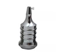 DC VOLTAGE E27 Light Bulb Holder,Pendant Lamp Fitting Socket,Adjustable Ceiling Light Fitting for Home, Kitchen,Living Room, Modern Metal Light Bulb Adapter(Satin Nickel)