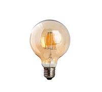DC VOLTAGE G95 Globe E27 Screw Bulb,Led Edison Light Bulb, Dimmable Retro Bulb, 220V 8W 450 Lumen Warm White 2700K Led Filament Light Bulb,90% Energy Saving
