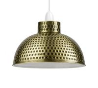DC VOLTAGE Green Brass Metal Pendant Lampshade 26cm Easy Fit Reducer