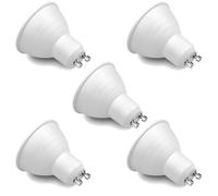 DC VOLTAGE GU10 LED Spotlight Bulbs 5W, Warm White, 3000K, No Flickering, Energy Saving Led Bulbs, GU10 Halogen Spot Light Bulbs, Non Dimmable, 5 Pack