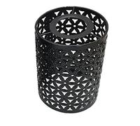 DC VOLTAGE Industrial Cage Ceiling Light Black Metal 10 cm Width Easy Fit Lamp Shade Flush Mount Fixture E27 Socket Vintage Exposed Bulb Lamp for Hallway Kitchen Farmhouse Bedroom