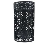 DC Voltage Industrial Easy Fit Metal Cage Drum Lampshade Ceiling Pendant Lampshade with Reducer Plate for Living Rooms Bedroom Kitchen Dining Room (Black 3)