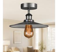 DC VOLTAGE Industrial Semi Flush Mount Ceiling Light E27 Base