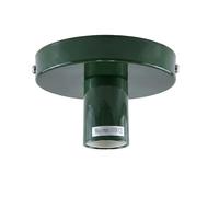 DC VOLTAGE Industrial-Semi Flush Mount Ceiling Light E27 Easy Fit Metal Ceiling Light Fitting Green Small Fixture for Living Room Bedroom Home Décor