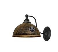 DC VOLTAGE Industrial Wall Light Fittings Retro Wall Sconce with Metal Dome Shade E27 Socket Traditional Swan Neck Indoor Decorative Wall Light (Brushed Copper)