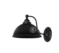 DC VOLTAGE Industrial Wall Light Fittings Retro Wall Sconce with Metal Dome Shade E27 Socket Traditional Swan Neck Indoor Decorative Wall Light (Black)