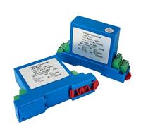 DC Voltage Isolation Transmitter DC12V Input DC 0-1000V Output 4-20mA 0-10V RS485 35mm Rail Installation 1Pcs(DC 0-20mA output,DC 0-1000V input)