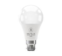 DC VOLTAGE LED Bayonet A60H Light Bulb, 7W (70W Equivalent) GLS Cool White 6400K Non-Dimmable 600Lumens Super Bright 270° Wide Beam,Golf Ball Energy Saving Light Bulb - Pack of 1
