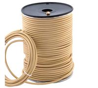 DC VOLTAGE Light Gold Vintage Lamp Wire 2 Core 18AWG Braided Cable 5M
