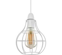 DC VOLTAGE Metal Wire Cage Ceiling Light Shade Easy Fit Pendant Lampshade, Industrial Vintage Hanging Lamp Shade for Ceiling Light Fitting, Modern Decorative Cage