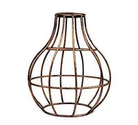 DC VOLTAGE Modern Ceiling Pendant Light Metal Brushed Copper Vase Cage Lampshade with Reducer Plate Adjustable Cable for Kitchen Living Room Bedroom Cafe Bar Restaurant Hallway Office Home Decor