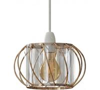 DC VOLTAGE Modern Crystal Glass Hanging Pendant Lamp Ceiling Light Fixtures 18cm Gold Chandelier Light Fitting Lamp Cage Metal Hallway Lights Ceiling for Dining Room