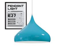 DC VOLTAGE Modern Curved Dome Shape Metal Single Head 31.5 cm Shade with E27 Base Holder for Office Dining Room Living Room Bedroom Coffee Bar Restaurant.