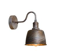 DC VOLTAGE Outdoor Wall Lights,IP65 Waterproof Down Lights Outdoor Mains Powered,Outside Lights Exterior Sconce E27,Metal Garden Wall Lamp for Front Door,Garage,Porch (Brushed Copper Sconce)