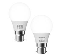 DC VOLTAGE Pack-2, LED Bayonet A60 GLS Light Bulb, 5W (50W Equivalent) Cool White 6000K 506lm Non-dimmable B22 LED Bulb, BC Energy Saving Golf Super Bright Home Lighting Bulb