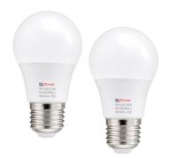 DC VOLTAGE Pack 2 | LED E27 Light Bulb | A60 7W (70W Equivalent) Non-Dimmable Cool White 6400K GLS 806 Lumens Super Bright Golf Globe Energy Saving Bulb for ModernIndoor Decoration
