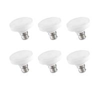 DC VOLTAGE Pack-6,LED Bayonet Light Bulb, T75 12 Watt Non- Dimmable Cool White 6400K 1206 Lumens BC B22 Flat LED Bulb GLS Energy Saving Light Bulb for Home Decorations Energy Class A+ - 230V