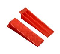 DC VOLTAGE Red Tile Leveling System Kits 100 PCS Tile Level Wedge Spacer Plus Resuable Tile Wedges Tile Leveling Spacers with A Tile Leveling Pliers