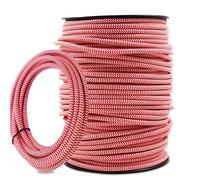 DC VOLTAGE Red, White 32.8ft Vintage 18 Gauge 3 Conductors Round Cable Fabric Cloth Covered Electrical Wire 10m 3 Core Textile Electric Cable Wire Coated in Colored Vintage for Lighting DIY Project