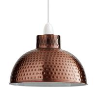 DC VOLTAGE Retro Ceiling Lampshade Metal Copper 26cm Easy Fit with Reducer Ring Modern Bulb Guard Hanging Lightshade for Bedroom Hallway Office Kitchen Dining Room Cafe Bar Restaurtant