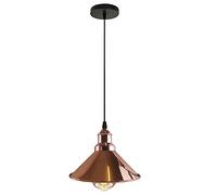 DC VOLTAGE Rose Gold Vintage Industrial Metal Cage Pendant Light, | Ceiling Hanging Lamp with E27 Holder & LED Bulb for Indoor Decor, Kitchen Island, Dining Room, Living Room & Restaurant