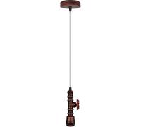 DC VOLTAGE Rustic Metal Pendent Water Pipe Lamp Lighting Vintage Industrial Ceiling Hanging Light Fixture (Copper)
