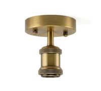 DC VOLTAGE Single Head Fully Earth Ceiling Light Retro Flush Mount E27 Lamp Holder Sconce Chandeliers Pendent Set for Living Room