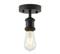 DC VOLTAGE Single Head Fully Earth Ceiling Light Retro Flush Mount E27 Lamp Holder Sconce Chandeliers Pendent Set for Living Room Dining Room
