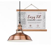 DC VOLTAGE Vintage Copper Metal Ceiling Pendant Light Heavy Duty