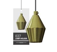 DC VOLTAGE Vintage Heat Resistant Lamp Holder E27 Industrial Edison lamp E27 Bulb Light Socket Ceiling Screw Base Holder for Wall Light, Pendant Light - Green Brass