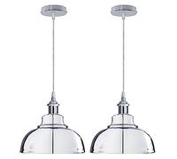 DC VOLTAGE Vintage Single Way Industrial Ceiling Pendant Lighting Metal Dome Shade Adjustable Hemp Rope Hanging Light is Perfect of Kitchen, Restaurants, Offices
