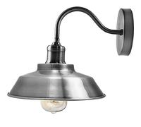 DC VOLTAGE Vintage Swan Neck Wall Sconce Light Fittings Metal Pluto Shade Shape Indoor Wall Light for Bedroom Dining Room Foyer Garage Guestroom and Kitchen