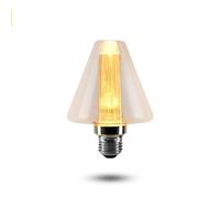 DC VOLTAGE Vintage Tubular E27 Edison Screw Light Bulb Non Dimmable Decorative Bulbs Amber Glass Warm White, Retro E27 Screw Bulb (Style 10)