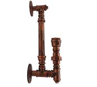 DC VOLTAGE Water Pipe Wall Lamp Steampunk, Wall Sconces Vintage Rustic Wall Light Fixtures for Bedroom Kitchen Café Hotel Bar Pub Farmhouse