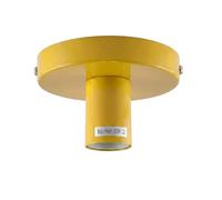 DC VOLTAGE Yellow Industrial Semi Flush Mount Ceiling Light E27 Metal