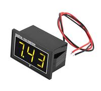 DC Voltmeter Voltage Panel, Akozon 1pc Digital 0.56″ LED Display Waterproof High Precision Voltmeter DC Voltage Meter Panel(2.5-30V, Yellow)