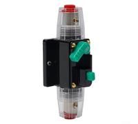 DC Waterproof Circuit Breaker Reset Switch 10A-100A Amp 12V-48V for Car Audio Marine Power Systems Boat Auto Overload Protection Manual Reset Fuse Holder Panel(100A)