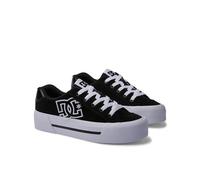 DC Shoes Women's Chelsea Platform Skate Shoe, Black, 3.5 UK