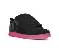 DC Women's Court Graffik Skate Shoes - Black/Black/Pink