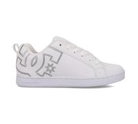 DC Womens Dc Women's Court Graffik Casual Skate Shoe, White/M Silver, 9