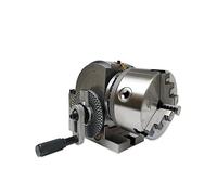 DC Worm Gear Motor Universal Dividing Head BS-0 4 Inches CNC Rotary Axis 3 Jaw 100mm 125mm Chuck CNC Tailstock for CNC Router Rotary Table