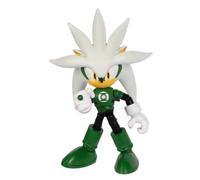DC x Sonic Silver as Green Lantern 5" / 13cm Action Figure, Officially Licensed by Jakks Pacific, Highly Articulated and Detailed Design, Collector's Packaging