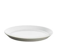 Alessi Tonale Flat Plate, Light Grey, Set of 4 Pieces