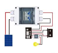 DC12-240V PV Disconnect Box with Circuit Breaker 16-120A for Protection of Solar and Wind Energy DC Circuits Against Overload and Short Circuit (40A)